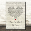 Rod Stewart This Old Heart Of Mine Script Heart Song Lyric Music Art Print
