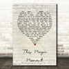 Ben E. King This Magic Moment Script Heart Song Lyric Music Art Print