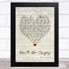 Stonewall Jackson Don't Be Angry Script Heart Song Lyric Music Art Print
