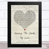 Tears For Fears Sowing The Seeds Of Love Script Heart Song Lyric Music Art Print