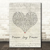 The Fray Never Say Never Script Heart Song Lyric Music Art Print
