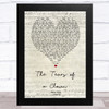 The Miracles The Tears of a Clown Script Heart Song Lyric Music Art Print