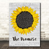 Sturgill Simpson The Promise Grey Script Sunflower Song Lyric Print