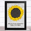 Jackie Wilson (Your Love Keeps Lifting Me) Higher And Higher Grey Script Sunflower Song Lyric Music Art Print
