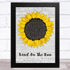 Paul McCartney & Wings Band On The Run Grey Script Sunflower Song Lyric Music Art Print