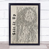 Bob Marley Stir It Up Shadow Song Lyric Quote Print