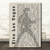 Elvis Presley Viva Las Vegas Pose Shadow Song Lyric Quote Print