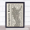 Garth Brooks Longneck Bottle Shadow Song Lyric Quote Print