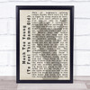 Garth Brooks Much Too Young (To Feel This Damn Old) Shadow Song Lyric Print