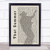 Garth Brooks That Summer Shadow Song Lyric Quote Print