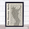 Garth Brooks The Thunder Rolls Shadow Song Lyric Quote Print