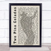 Garth Brooks Two Pina Coladas Shadow Song Lyric Quote Print
