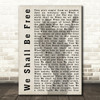 Garth Brooks We Shall Be Free Shadow Song Lyric Quote Print