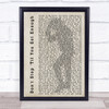 Michael Jackson Don't Stop 'Til You Get Enough Shadow Song Lyric Quote Print