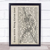 Queen Crazy Little Thing Called Love Freddie Mercury Silhouette Song Lyric Print