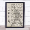 Queen Love Of My Life Freddie Mercury Shadow Song Lyric Quote Print