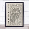 The Rolling Stones 19th Nervous Breakdown Shadow Song Lyric Quote Print