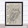 The Rolling Stones Jumpin' Jack Flash Shadow Song Lyric Quote Print