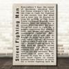 The Rolling Stones Street Fighting Man Shadow Song Lyric Quote Print