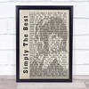 Tina Turner The Best Shadow Song Lyric Quote Print