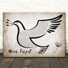 Take That Never Forget Vintage Dove Bird Song Lyric Quote Music Print