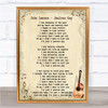 John Lennon Jealous Guy Song Lyric Vintage Quote Print