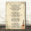 Keane Everybody's Changing Song Lyric Vintage Quote Print