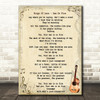 Kings Of Leon Sex On Fire Song Lyric Vintage Quote Print