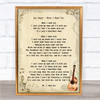 Leo Sayer When I Need You Song Lyric Vintage Quote Print