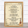 Marvin Gaye Ain't No Mountain High Enough Song Lyric Vintage Quote Print
