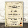 Neil Young Heart Of Gold Song Lyric Vintage Quote Print