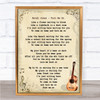 Norah Jones Turn Me On Song Lyric Vintage Quote Print