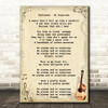 Radiohead No Surprises Song Lyric Vintage Quote Print