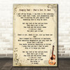 Simply Red She's Got It Bad Song Lyric Vintage Quote Print