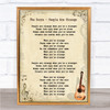 The Doors People Are Strange Song Lyric Vintage Quote Print
