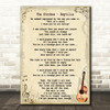 The Strokes Reptilia Song Lyric Vintage Quote Print