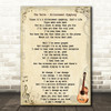 The Verve Bittersweet Symphony Song Lyric Vintage Quote Print