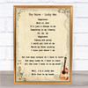 The Verve Lucky Man Song Lyric Vintage Quote Print