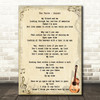 The Verve Sonnet Song Lyric Vintage Quote Print