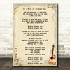 U2 With Or Without You Song Lyric Vintage Quote Print