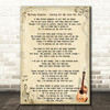 Whitney Houston Saving All My Love For You Song Lyric Vintage Quote Print