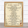 Joe Smooth - Promised Land Song Lyric Guitar Quote Print