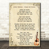 Luther Vandross - Always And Forever Song Lyric Guitar Quote Print