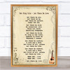 Nat King Cole - Let There Be Love Song Lyric Guitar Quote Print