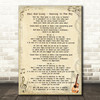 Dani And Lizzy Dancing In The Sky Vintage Guitar Song Lyric Quote Print