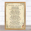 Elvis Presley Don't Be Cruel Vintage Guitar Song Lyric Quote Print
