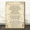 Tom Jones Green Green Grass Of Home Vintage Guitar Song Lyric Quote Print