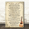The Beatles Hey Jude Song Lyric Vintage Quote Print