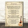The Beatles With A Little Help From My Friends Song Lyric Vintage Quote Print