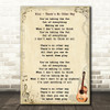 Blur There's No Other Way Song Lyric Vintage Quote Print
